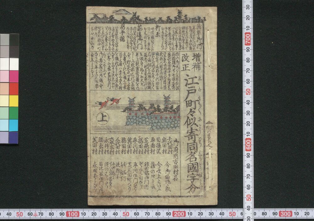 作品画像:増補改正江戸町々似寄同名国字分
