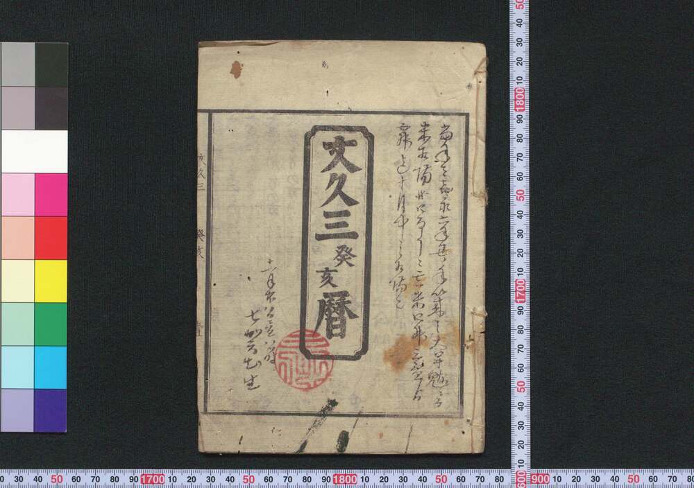 作品画像:文久三癸亥暦(江戸暦)