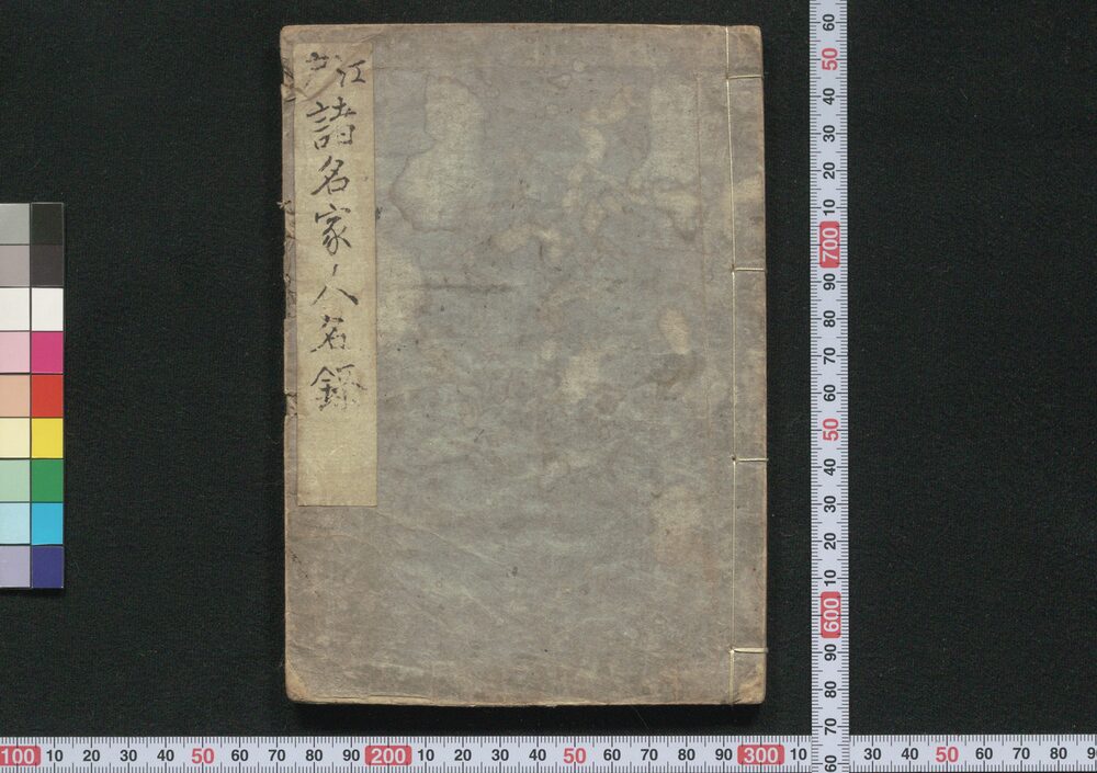 作品画像:江戸当時諸家人名録