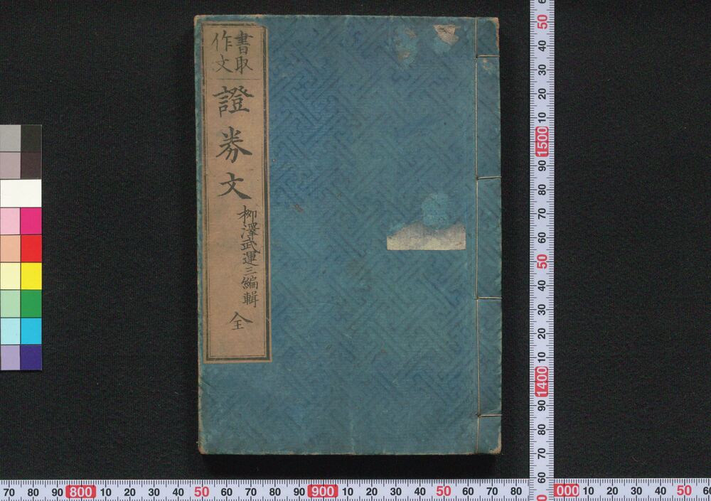 作品画像:書取作文証券文