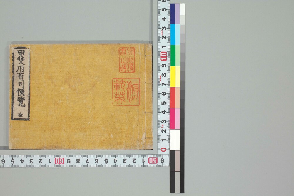作品画像:甲斐府有司便覧