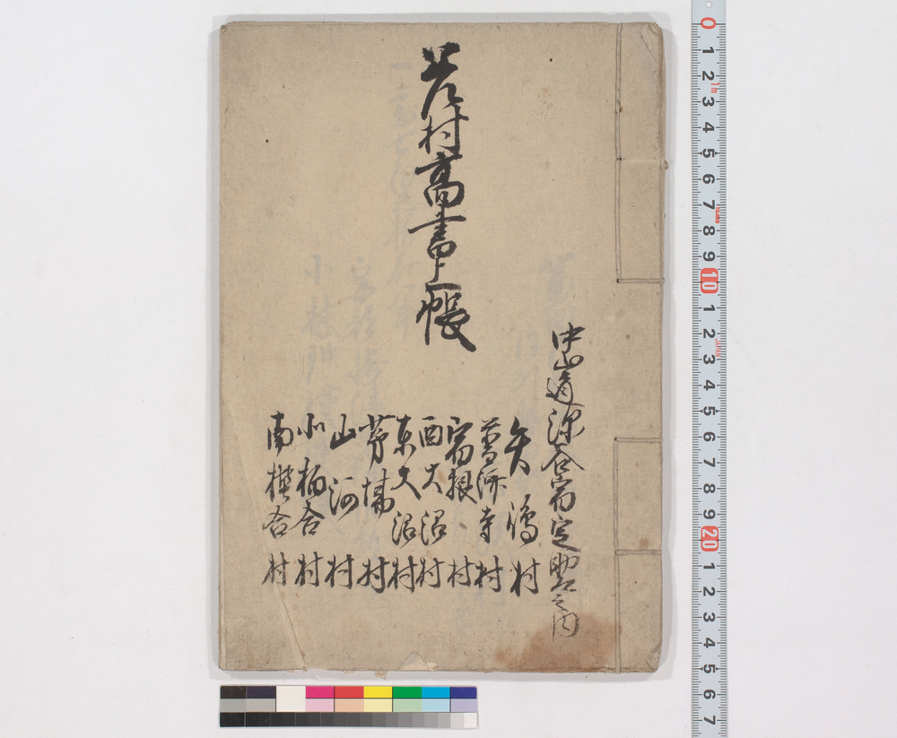 作品画像:差村高書上帳 (中山道深谷宿定助郷之内矢嶋村他)