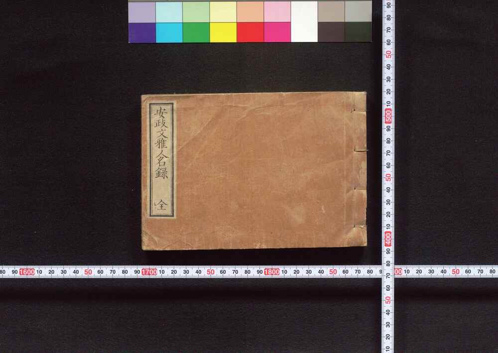 作品画像:安政文雅人名録
