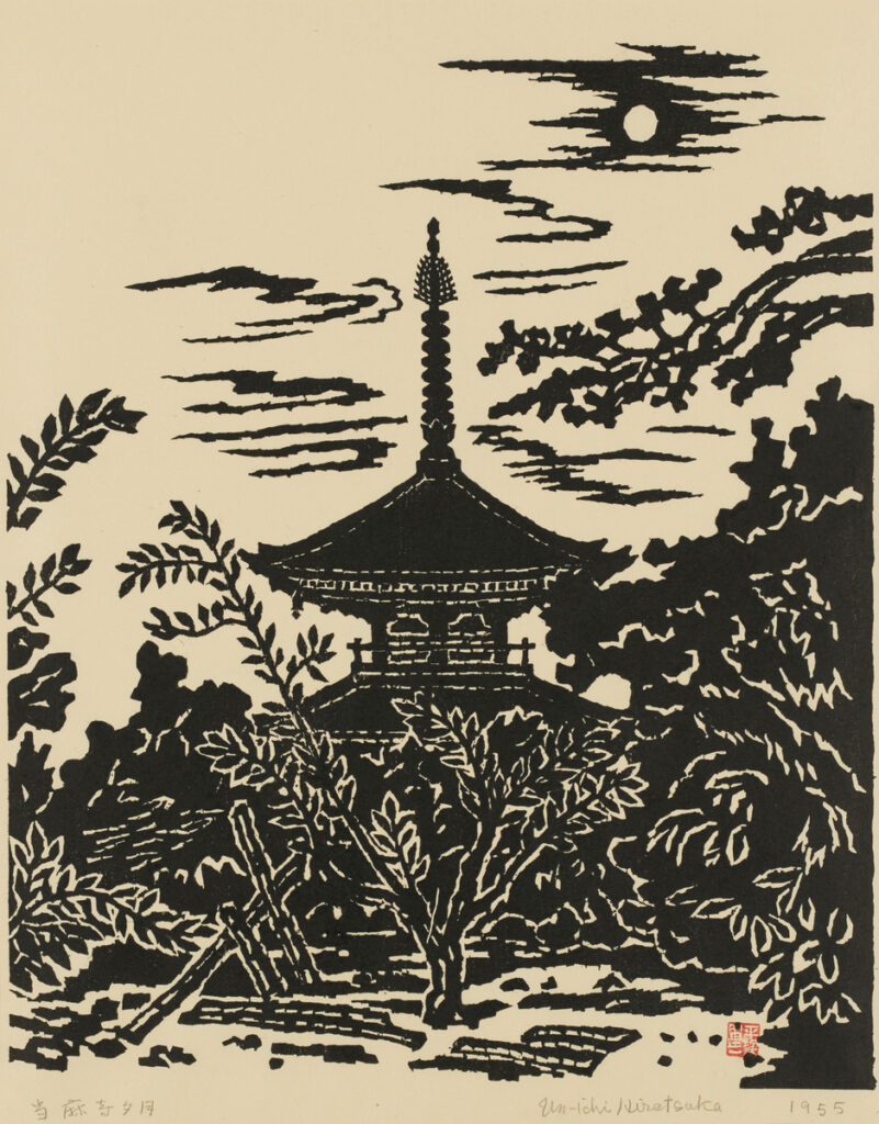 作品画像:当麻寺夕月