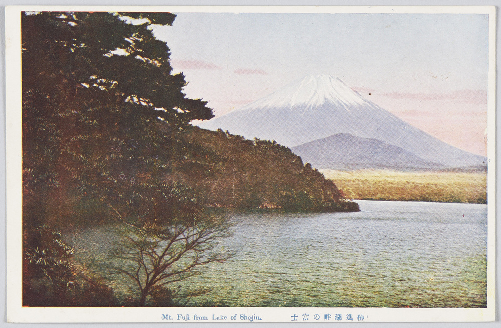 作品画像:精進湖畔の富士
