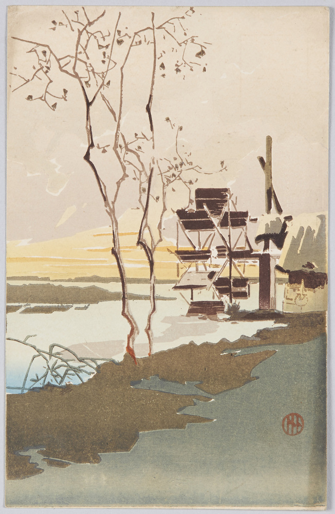 作品画像:水車小屋のある風景