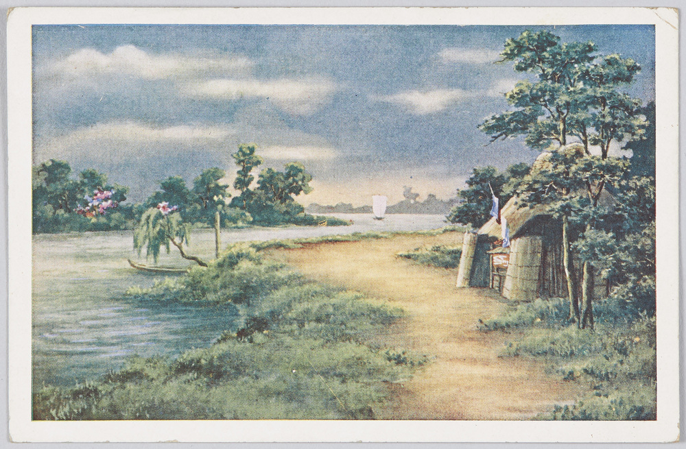 作品画像:川辺の小店