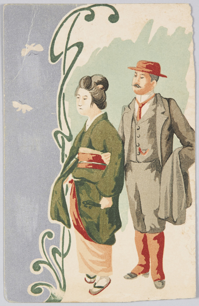 作品画像:男女と蝶