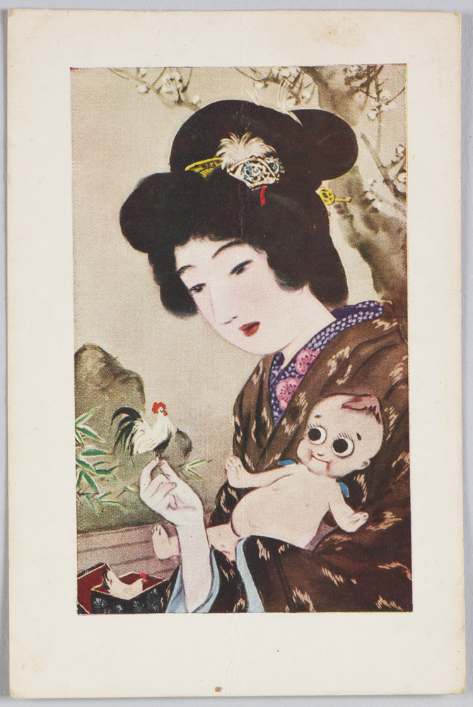作品画像:玩具と女性