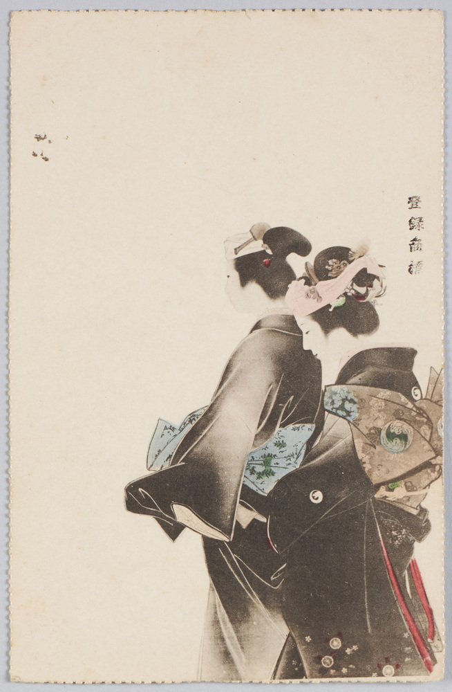 作品画像:二人の和装女性