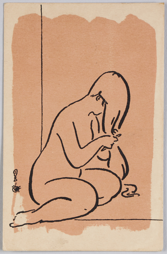 作品画像:裸婦(線画)