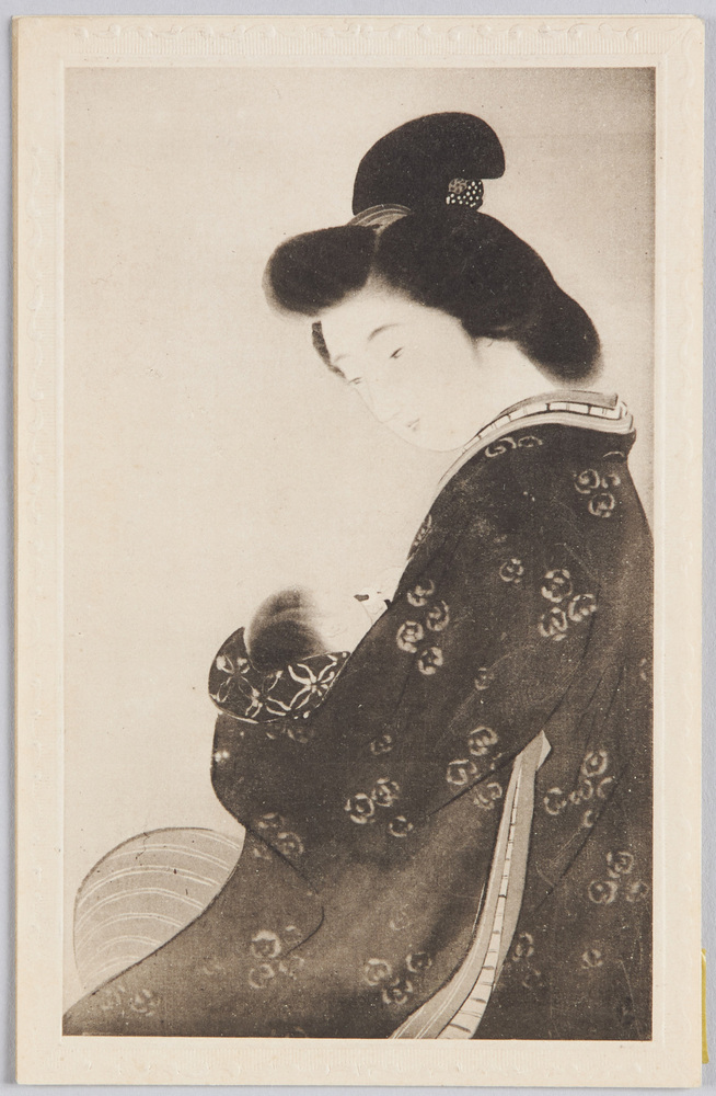 作品画像:赤ん坊を抱く女性