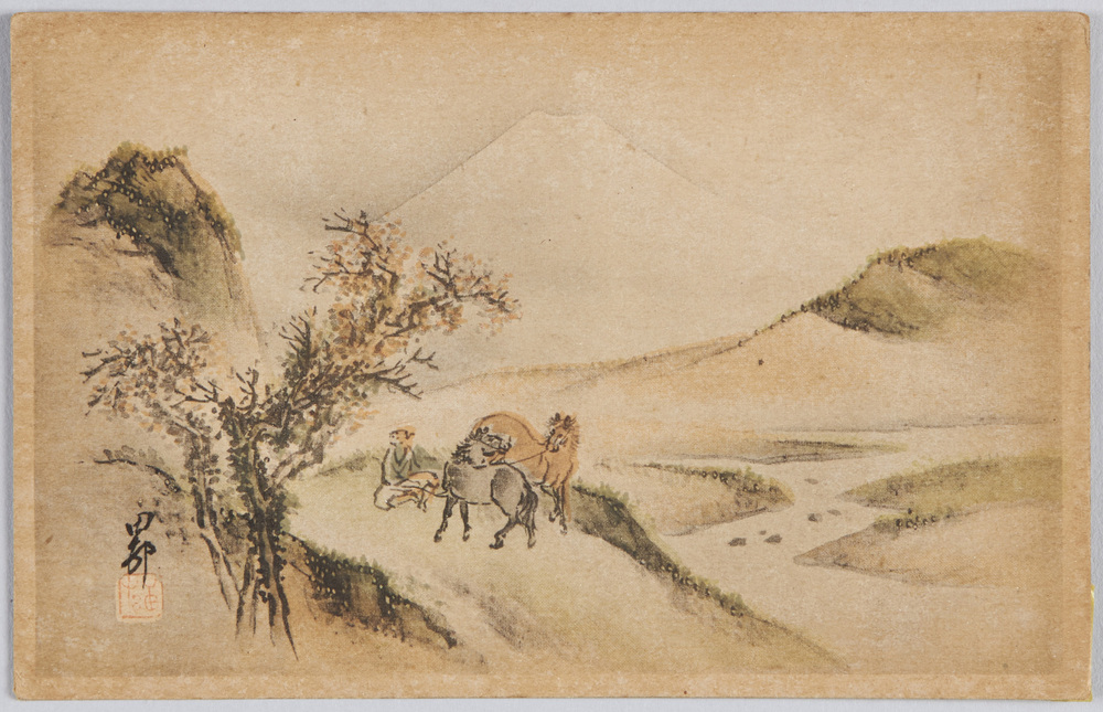 作品画像:春の野山
