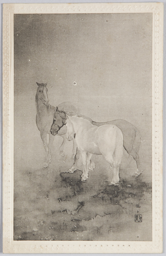 作品画像:三頭の馬