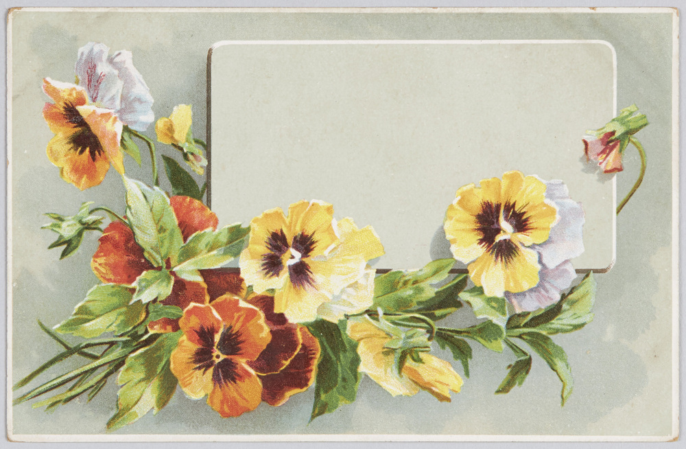 作品画像:パンジーの花束(外国製)