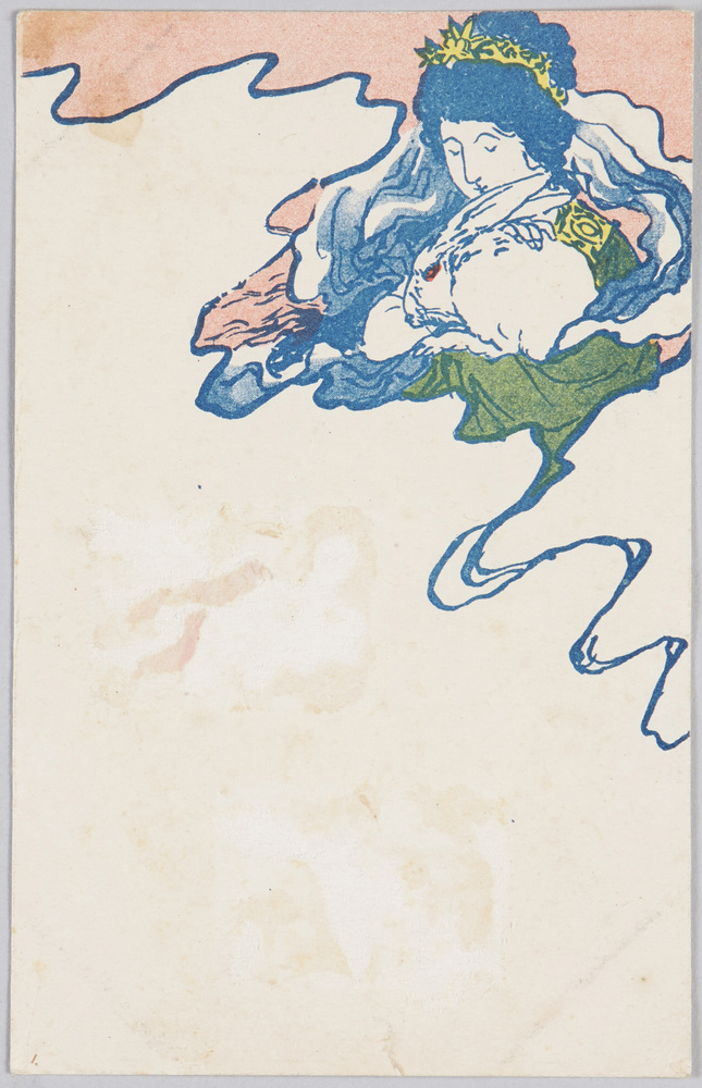 作品画像:ウサギを抱く女神