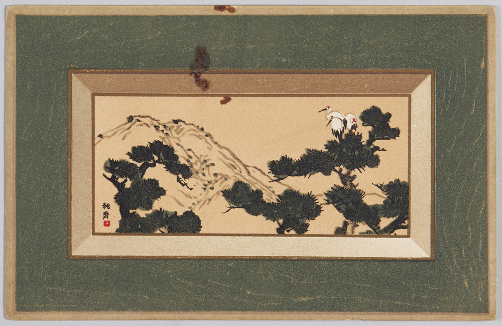 作品画像:松に鶴