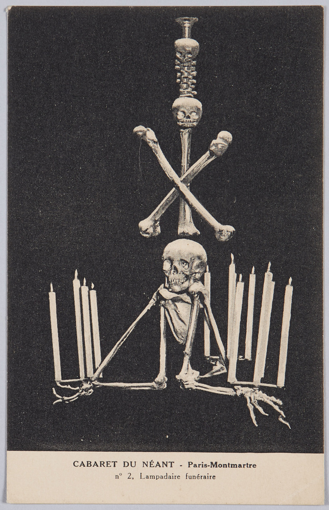 作品画像:CABARET DU NÉANT – Paris-Montmarte, n°2, Lampadaire funéraire