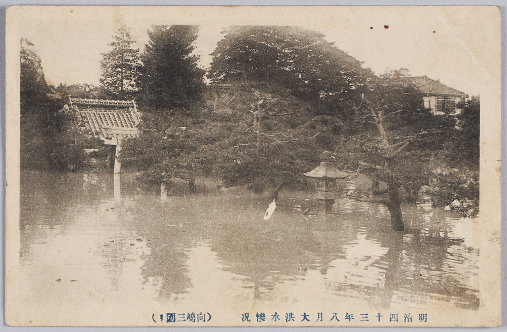 作品画像:明治四十三年八月大洪水惨況(向嶋三囲り)