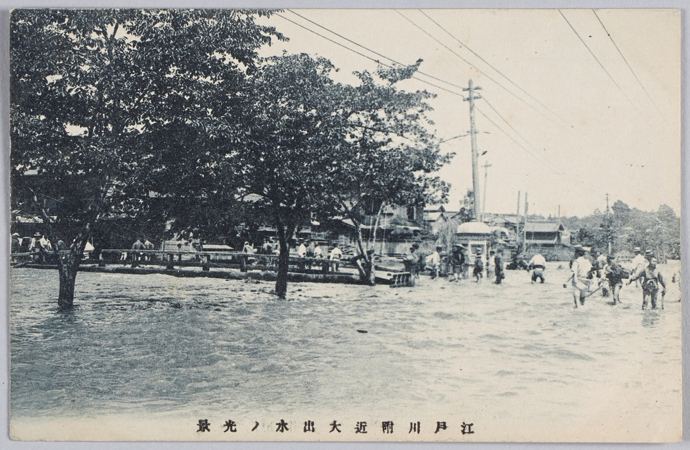 作品画像:江戸川附近大出水ノ光景