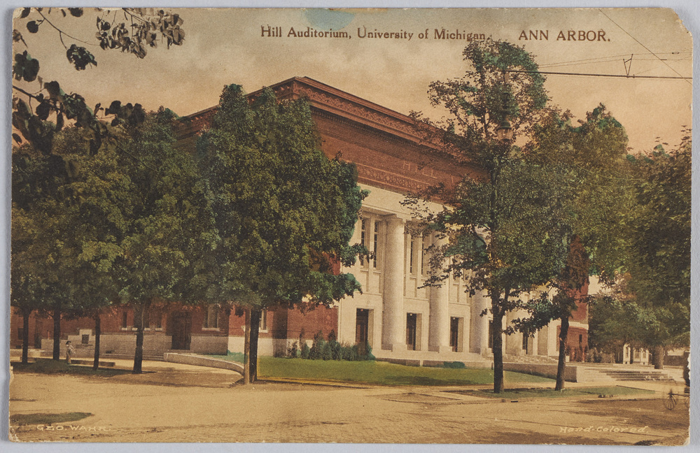 作品画像:Hill Auditorium, University of Michigan. ANN ARBOR.