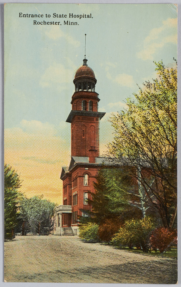 作品画像:Entrance to State Hospital, Rochester, Minn.
