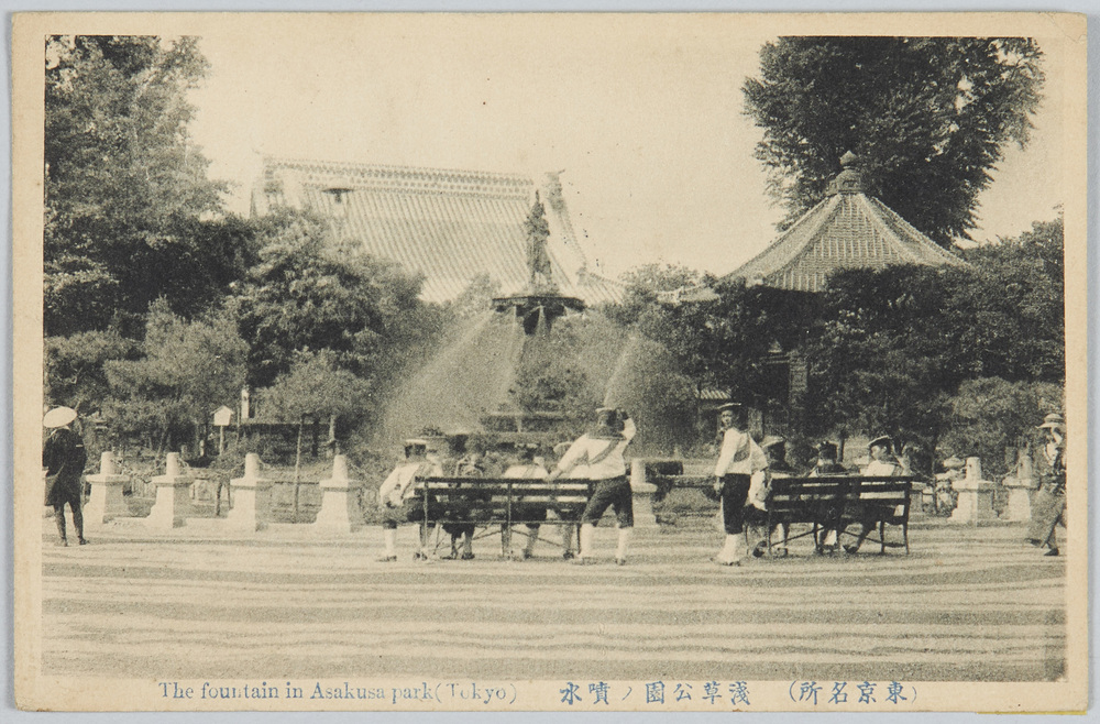 作品画像:(東京名所)浅草公園ノ噴水
