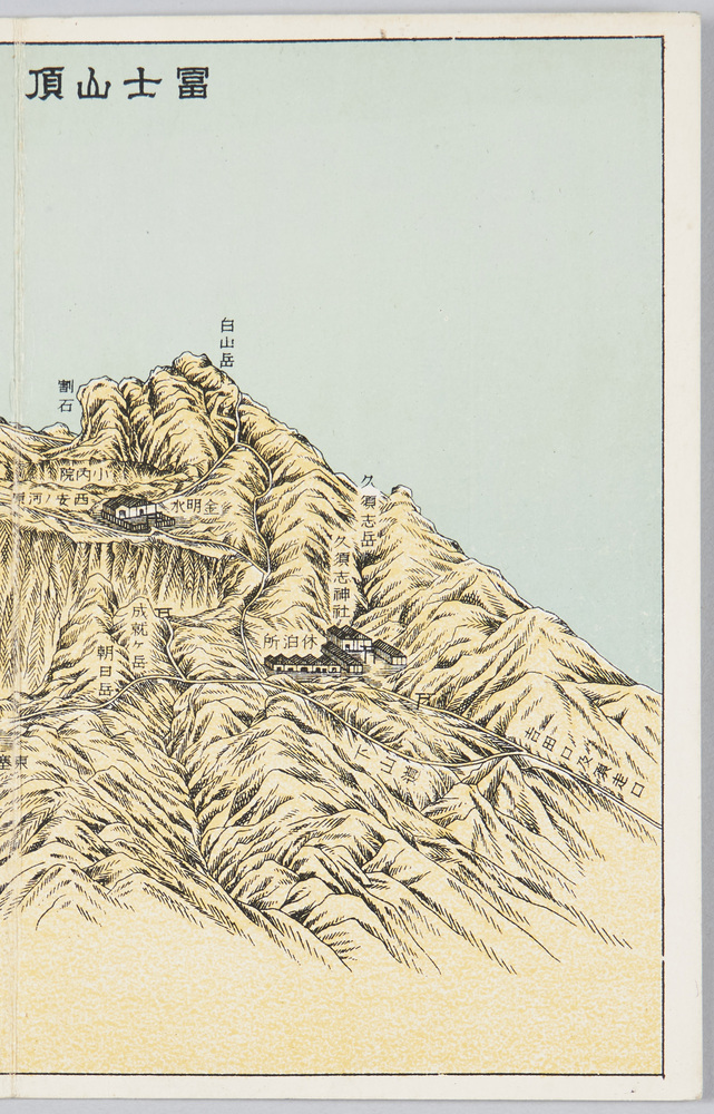 作品画像:富士山頂上案内図