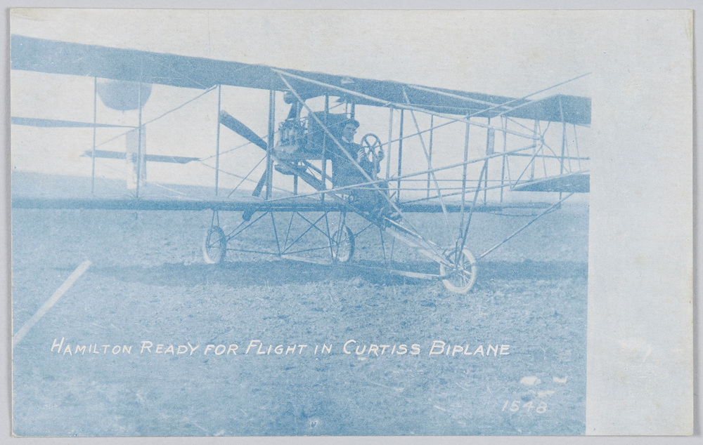 作品画像:HAMILTON REDY FOR FLIGHT IN CURTISS BIPLANE 1548