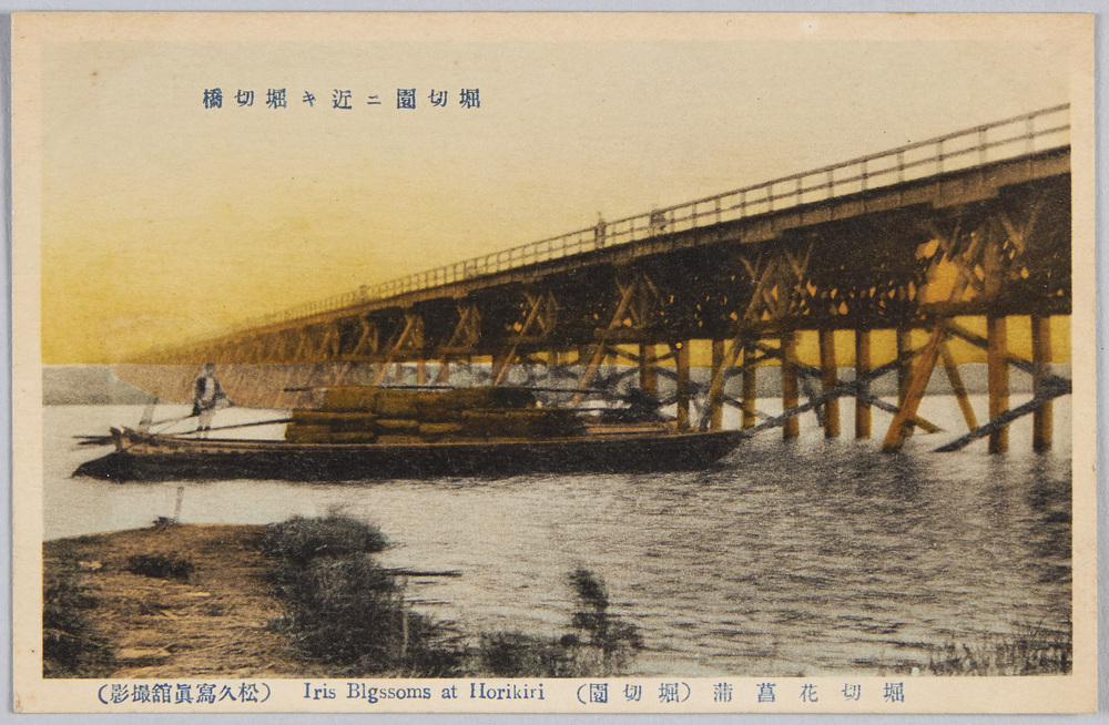 作品画像:堀切花菖蒲 (堀切園) 堀切園ニ近キ堀切橋