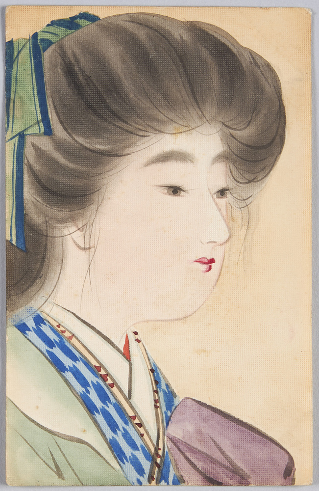 作品画像:和装女性の横顔
