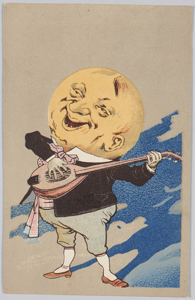 作品画像:マンドリンを弾く男性
