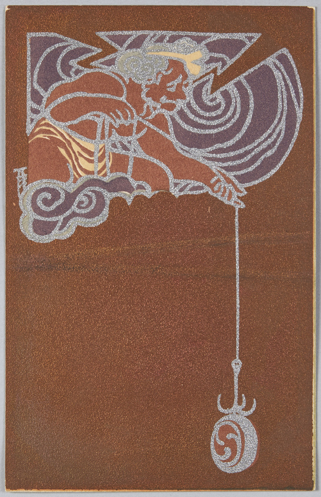 作品画像:太鼓を釣る雷神
