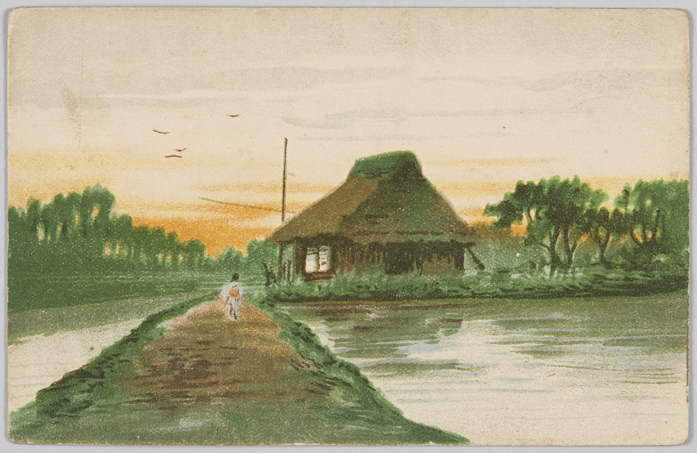 作品画像:農村夕景