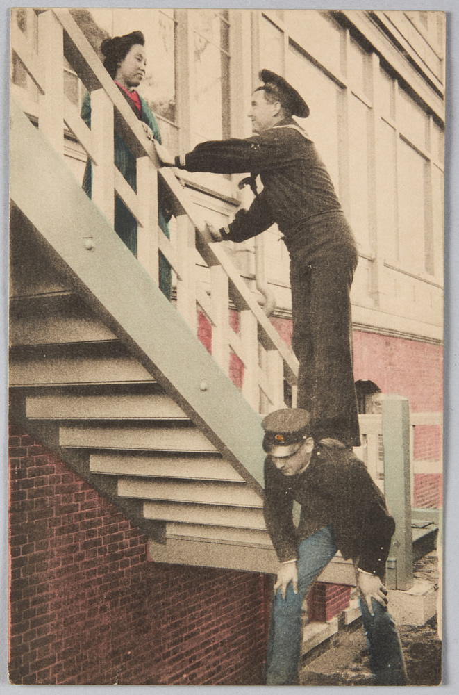 作品画像:横浜 外国人水兵と日本女性