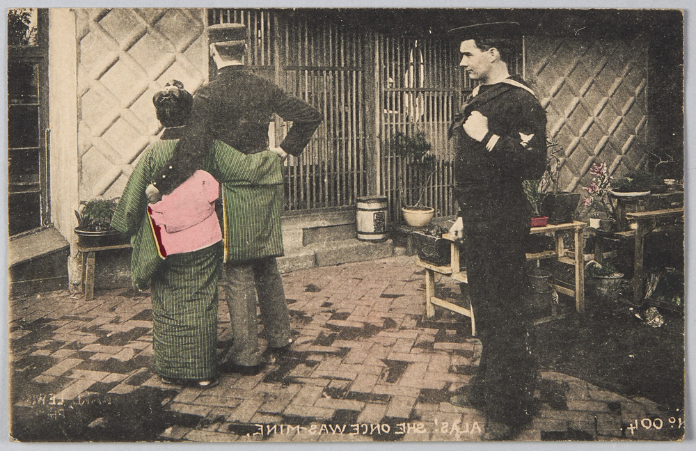 作品画像:横浜 外国人水兵と日本女性