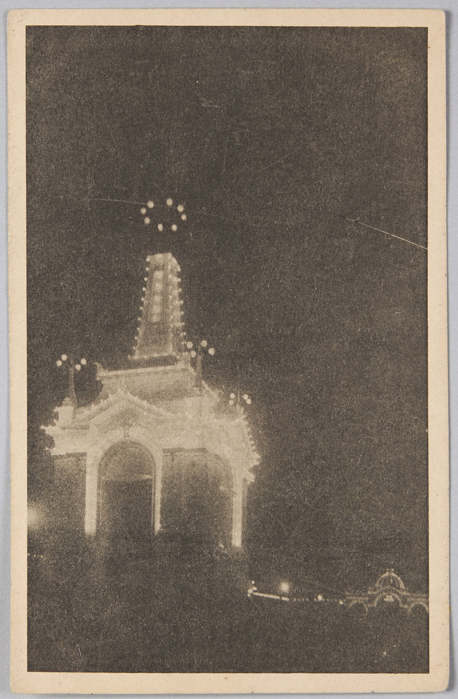 作品画像:第5回内国勧業博覧会 中央噴水塔夜景