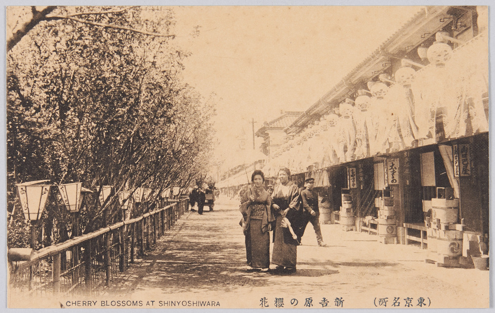 作品画像:(東京名所) 新吉原の櫻花 CHERRY BLOSSOMS AT SHINYOSHIWARA