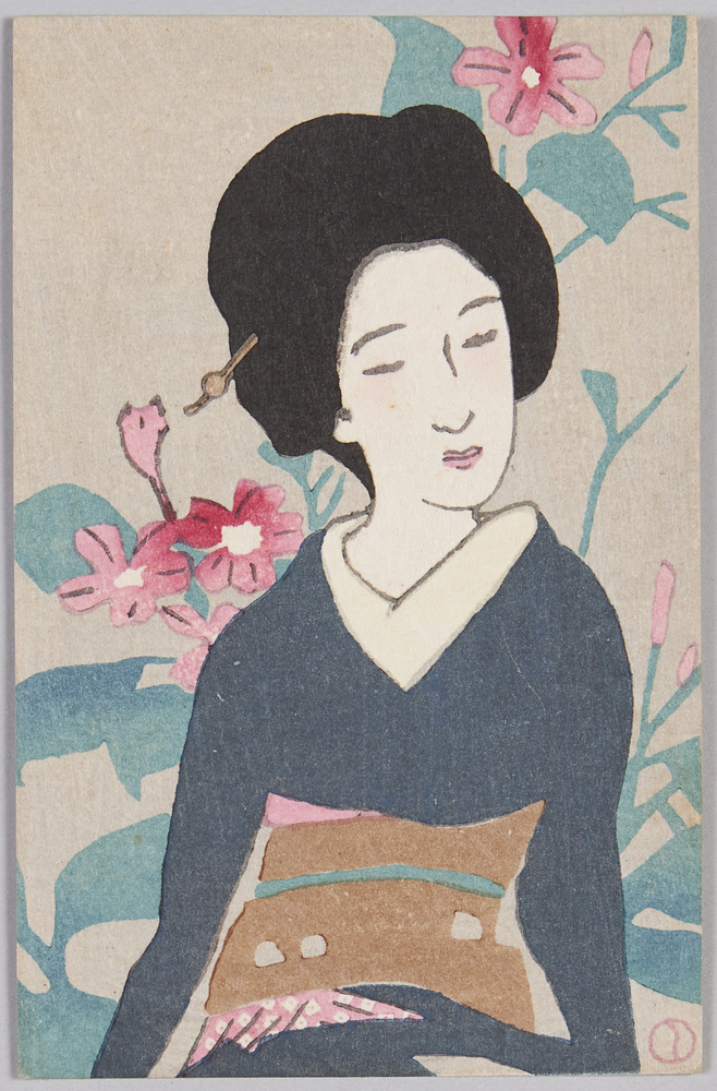 作品画像:竹久夢二木版絵はがき