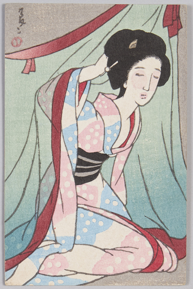 作品画像:竹久夢二木版絵はがき