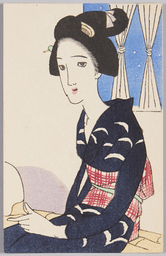 作品画像:竹久夢二木版絵はがき