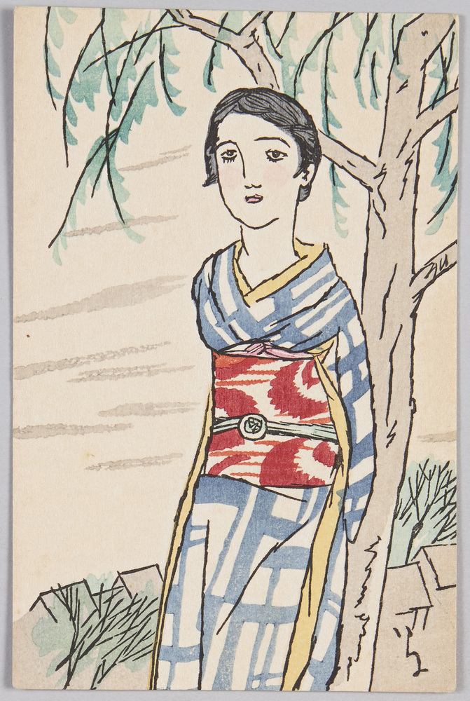 作品画像:竹久夢二木版絵はがき