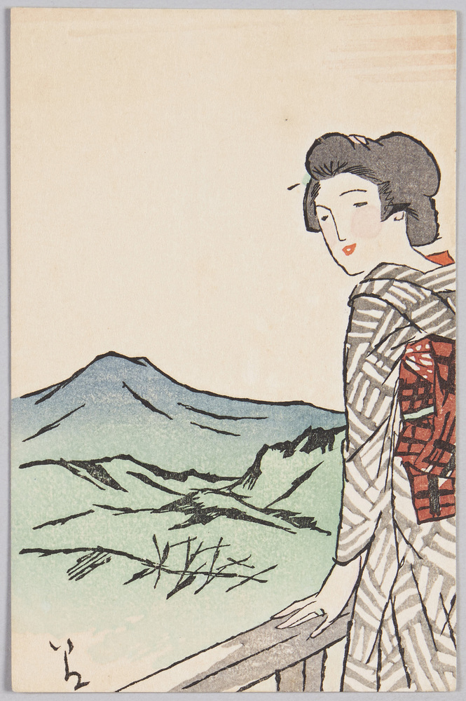 作品画像:竹久夢二木版絵はがき