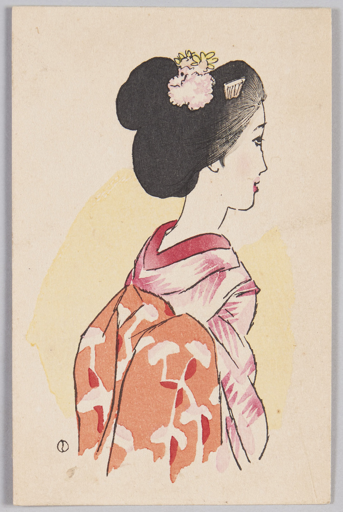 作品画像:竹久夢二木版絵はがき