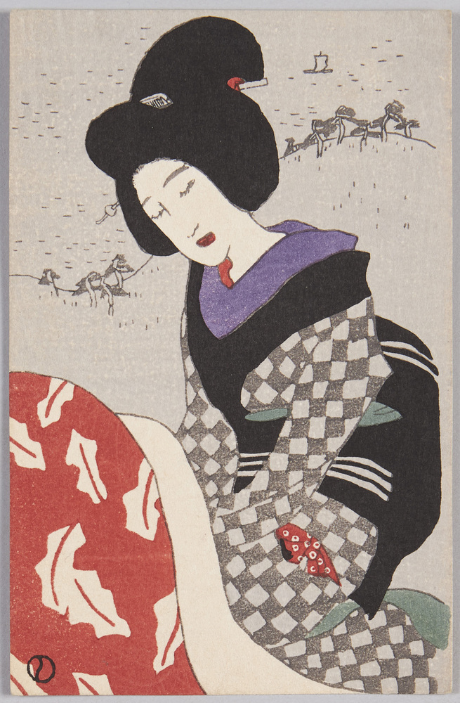 作品画像:竹久夢二木版絵はがき