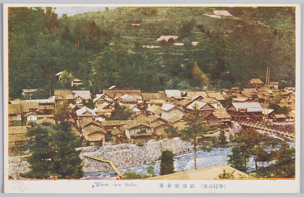 作品画像:(平穏温泉)渋温泉全景