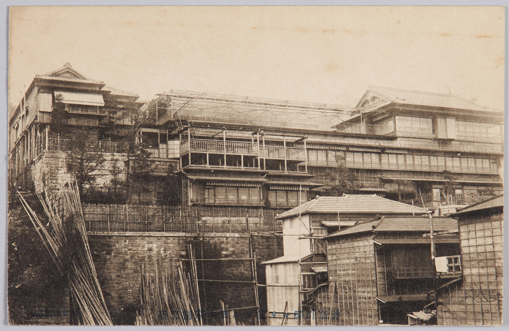 作品画像:神奈川駅ヨリ望メル 田中家割烹店