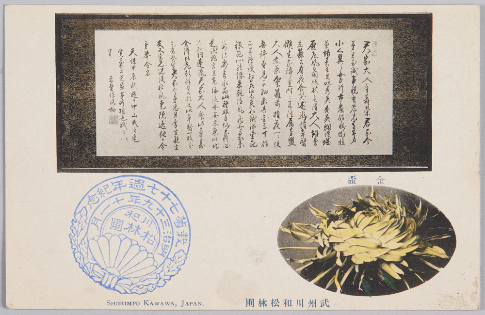 作品画像:武州川和松林圃、金盃
