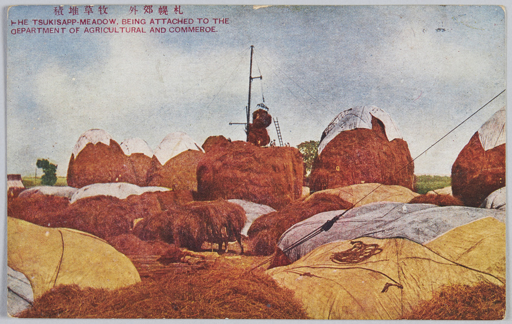 作品画像:札幌郊外牧草堆積