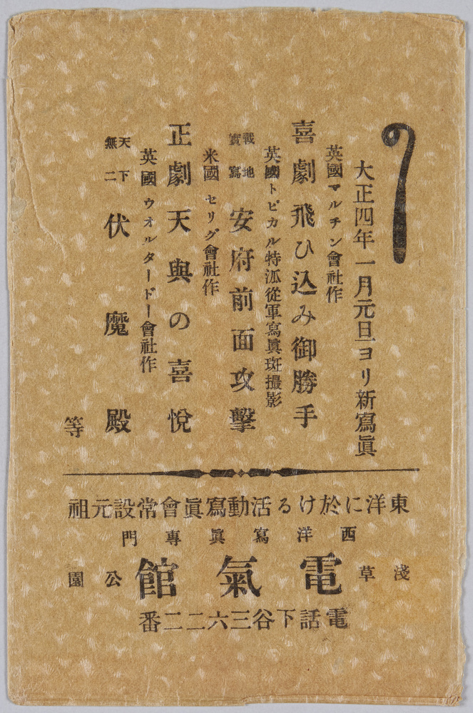 作品画像:西洋写真専門浅草公園電気館